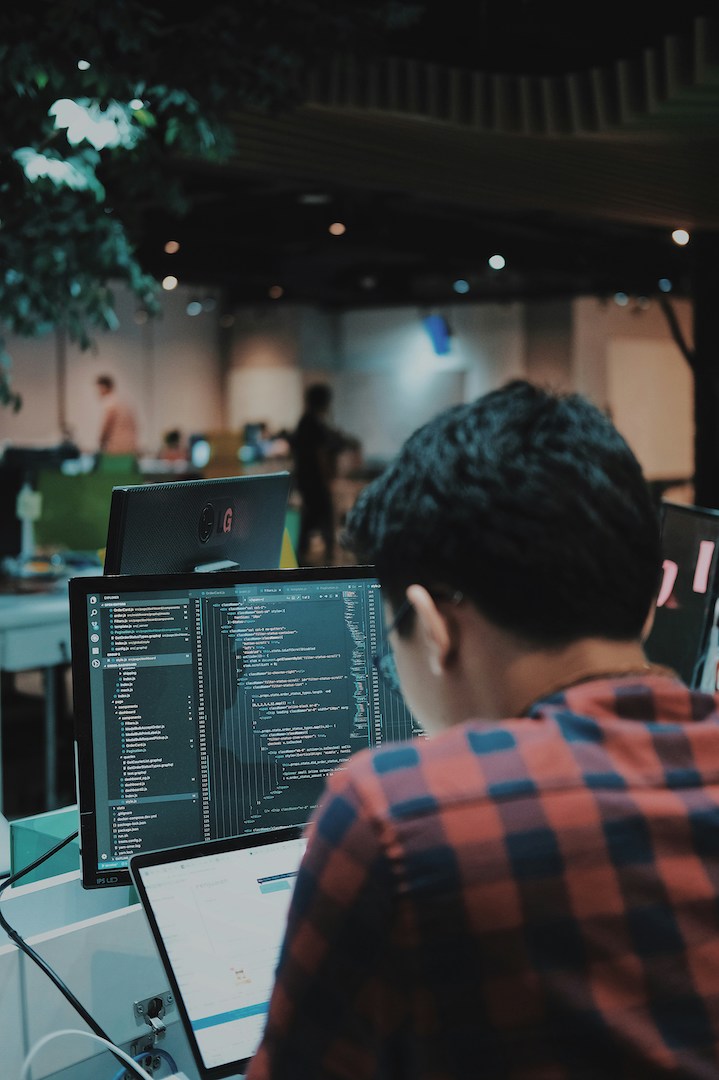 Marketing professional using AI-powered video creation software